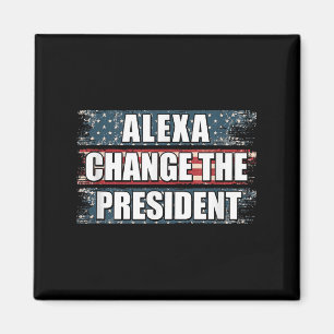 Íman Alexa Muda O Presidente Engraçado Trump