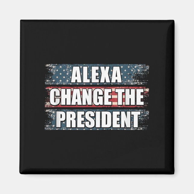 Íman Alexa Muda O Presidente Engraçado Trump (Frente)