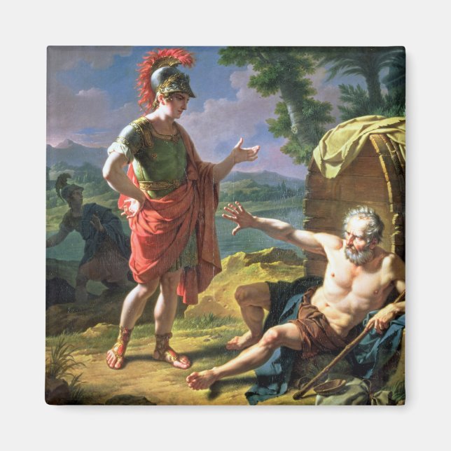 Íman Alexander e Diogenes, 1818 (óleo na canvas) (Frente)