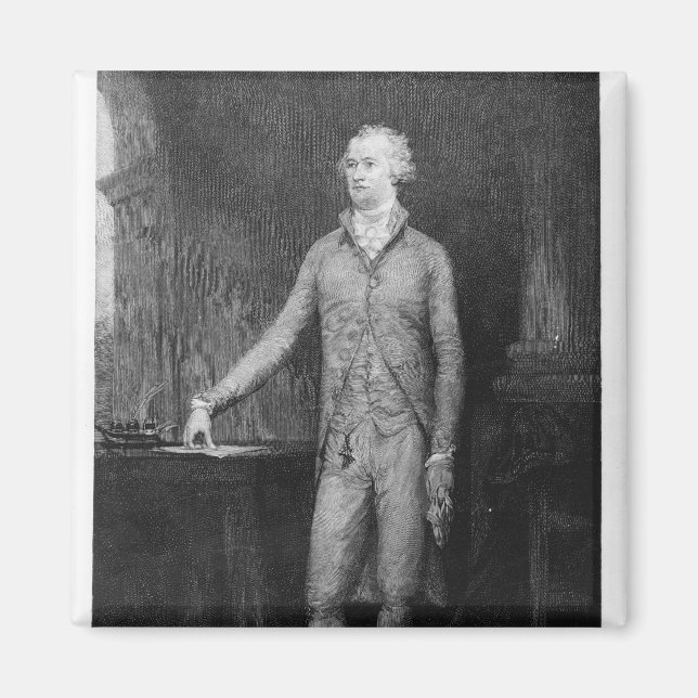 Íman Alexander Hamilton, após a pintura de 1792 (Frente)