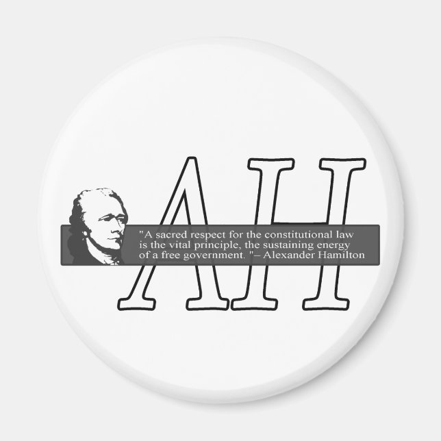 Íman Alexander Hamilton Quote Magnet (Frente)