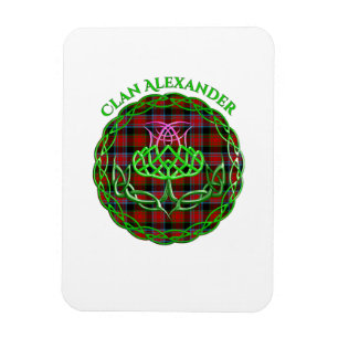 Íman Alexander Scottish Tartan Celtic Thistle
