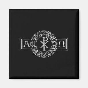Íman Alfa e Omega Chi e Rho Xp Jesus Cristo Christi