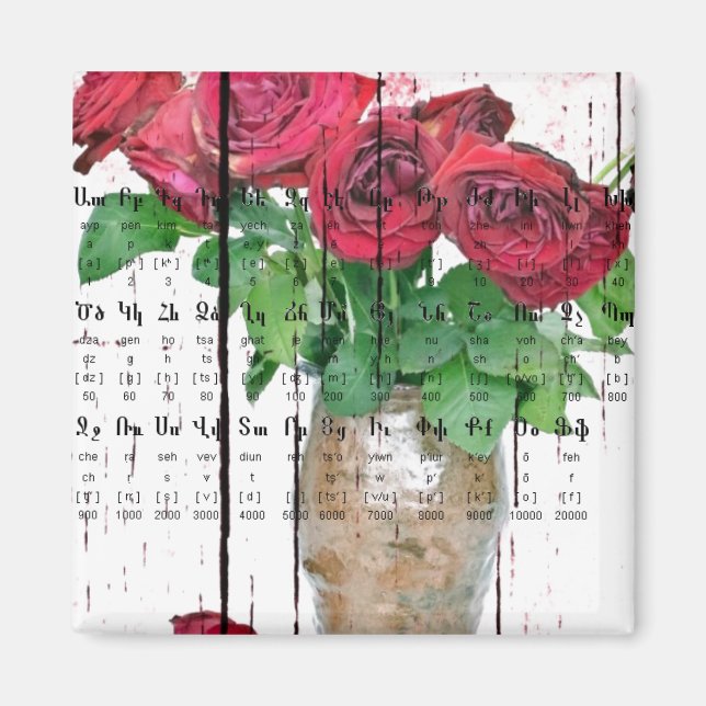 Íman Alfabeto Armênio (Frente)