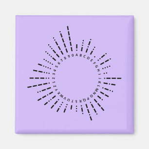 Íman Alfabeto Código Morse – Purple Tech Design