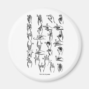 Íman Alfabeto de Idioma de Sinais