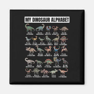 Íman Alfabeto Engraçado de Dinossauro Abc Para Meninos