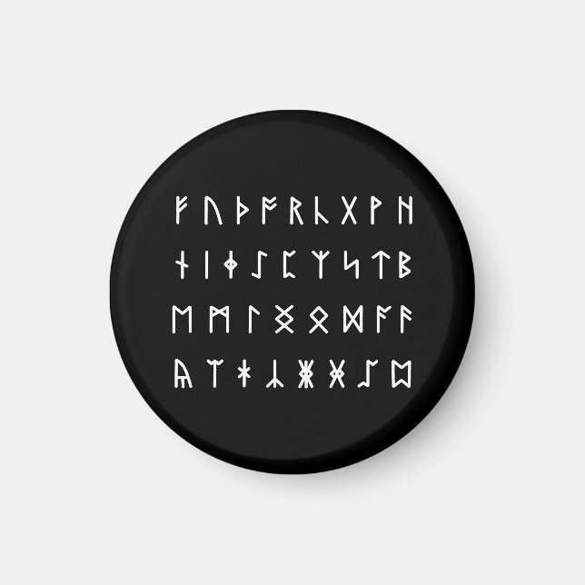 Íman Alfabeto Runic [Futhorc] (Frente)