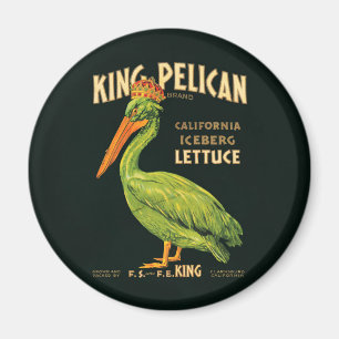 Íman Alface de iceberg do rei Pelicano