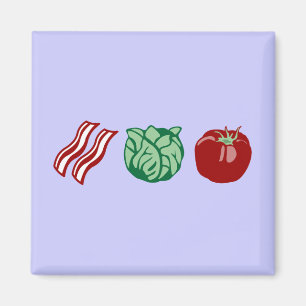 Íman Alface do bacon & tomate - o BLT!