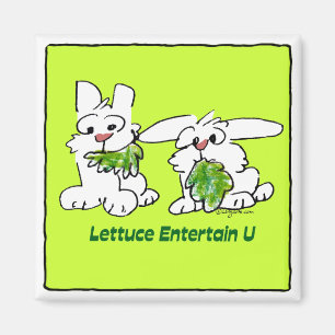 Íman Alface Entertain U Cartoon Rabbits