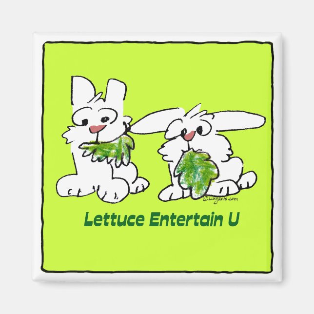 Íman Alface Entertain U Cartoon Rabbits (Frente)