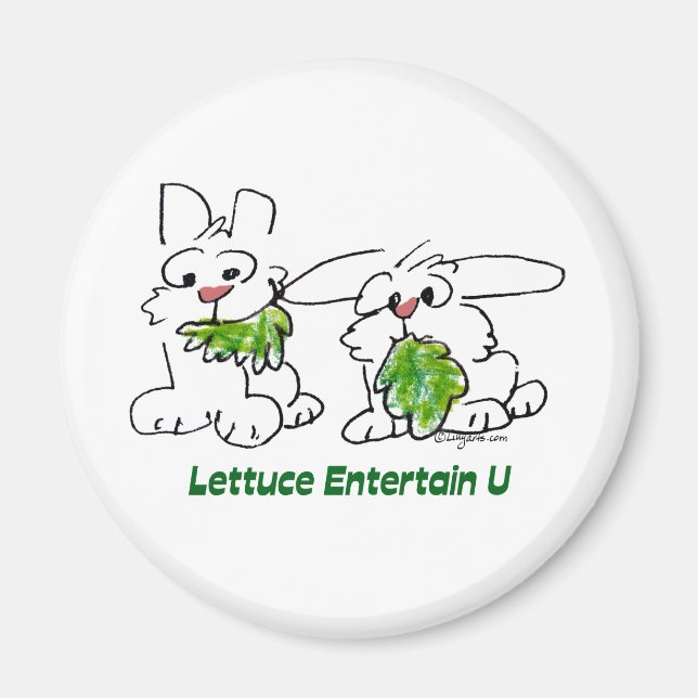 Íman Alface Entertain U Cartoon Rabbits (Frente)