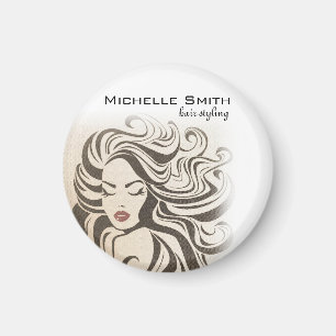 Íman Alfaces-estilhaço Extensões de cabelo Curly Cabelo