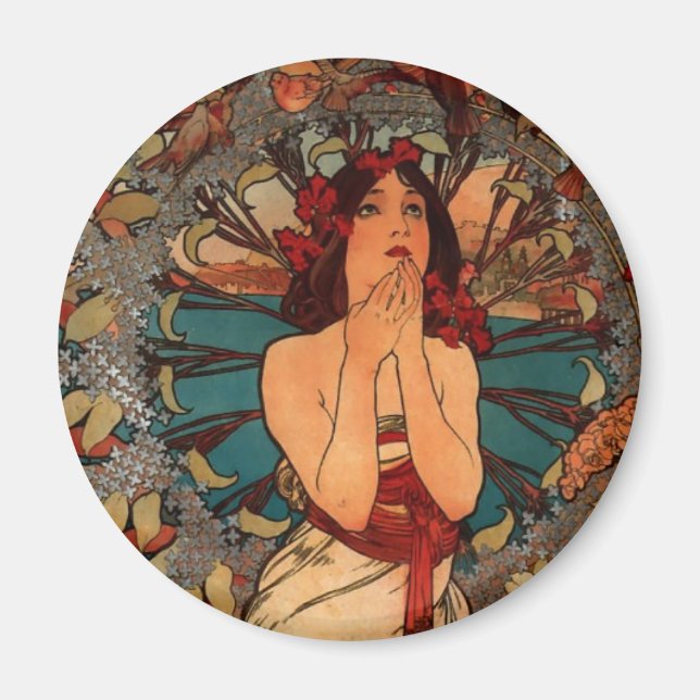 Íman Alfons Mucha Mônaco Monte Carlo (Frente)