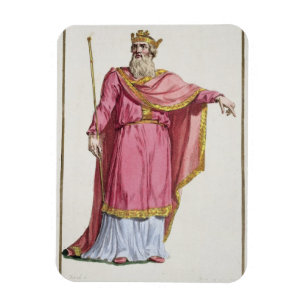 Íman Alfred o excelente (849-99) 'de DES Estamp de