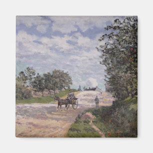 Íman Alfred Sisley   a estrada de Mantes