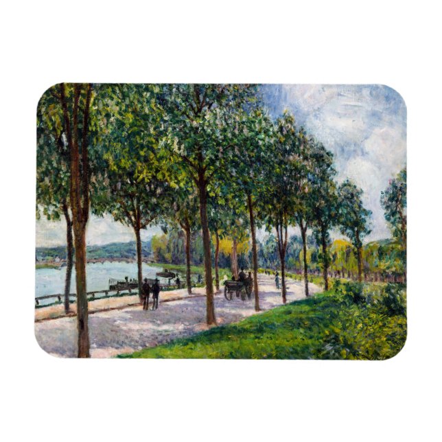 Íman Alfred Sisley - Alamedas de Castanheiras (Horizontal)