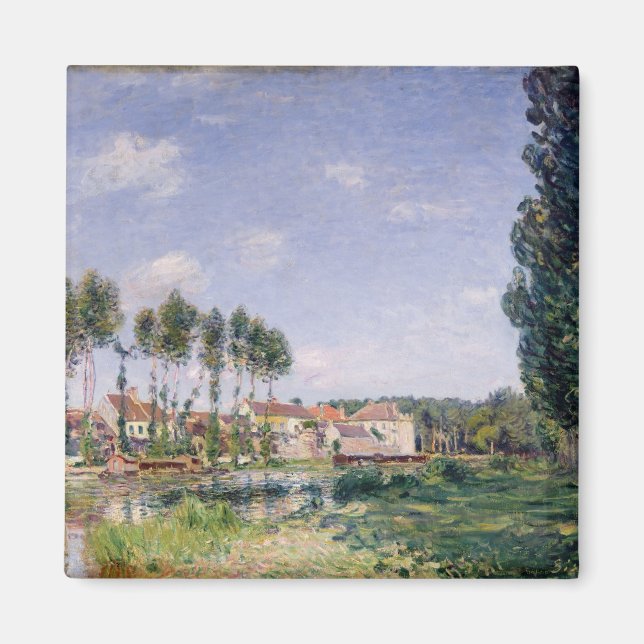 Íman Alfred Sisley | Bancos da Loing at Moret (Frente)