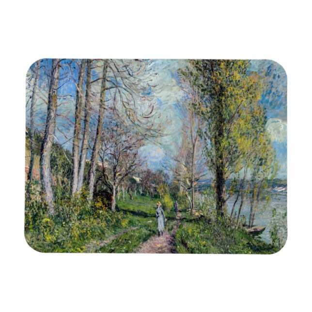 Íman Alfred Sisley - Banks do Sena em By (Horizontal)