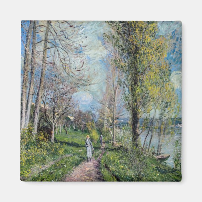 Íman Alfred Sisley - Banks do Sena em By (Frente)