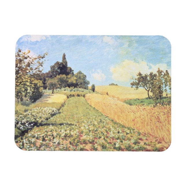 Íman Alfred Sisley | Campo de trigo (Horizontal)