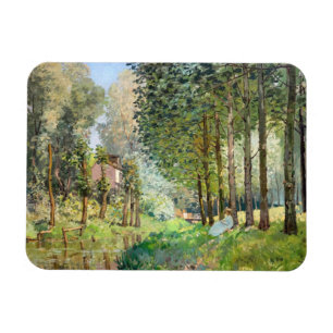 Íman Alfred Sisley - Descanso ao longo do Córrego