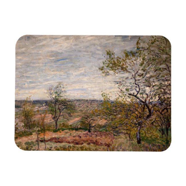 Íman Alfred Sisley - Dia do Vento em Veneux (Horizontal)