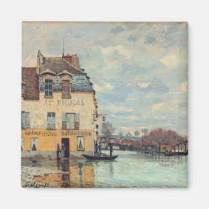 Íman Alfred Sisley - Inundação em Port-Marly 1872