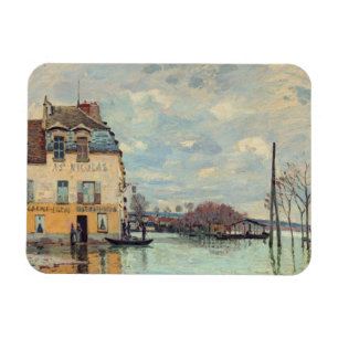 Íman Alfred Sisley - Inundação em Port-Marly 1872