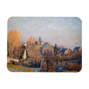 Íman Alfred Sisley - Manhã Gelada em Louveciennes