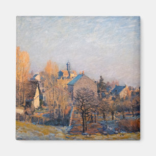 Íman Alfred Sisley - Manhã Gelada em Louveciennes