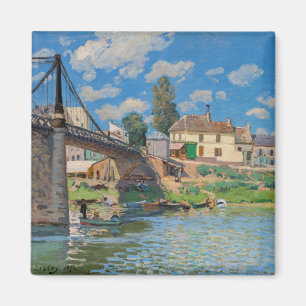 Íman Alfred Sisley - Ponte em Villeneuve-la-Garenne