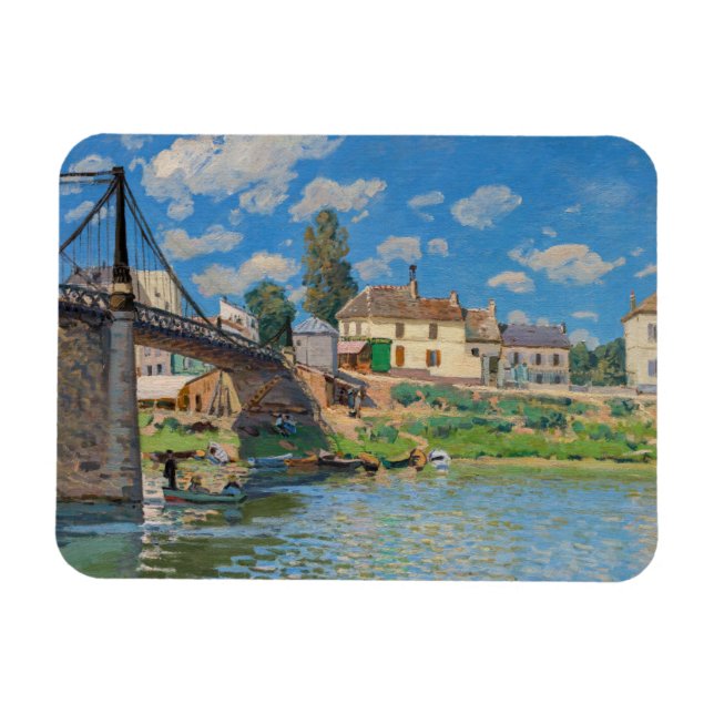 Íman Alfred Sisley - Ponte em Villeneuve-la-Garenne (Horizontal)