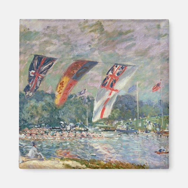 Íman Alfred Sisley | Regatta em Molesey (Frente)