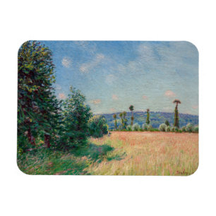 Íman Alfred Sisley - Sahurs Meadows na manhã do sol