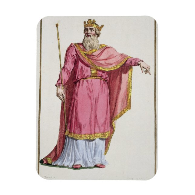 Íman Alfred the Excelente (849-99) de "Receuil des Esta (Vertical)