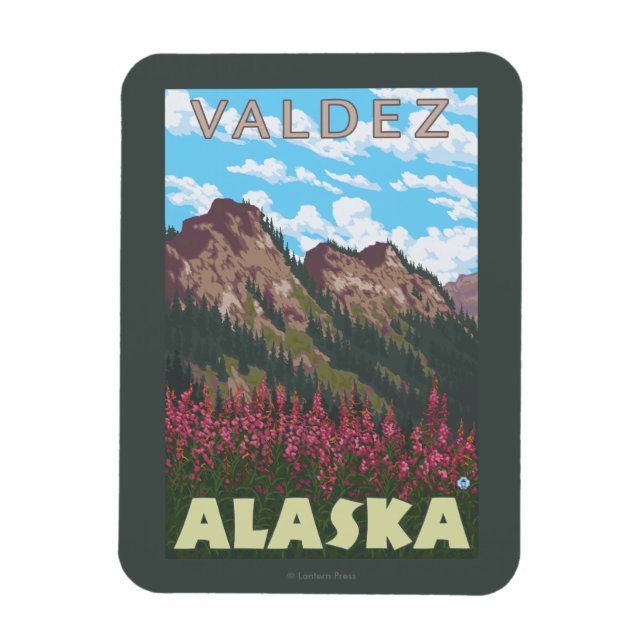 Íman Algas e Montanhas Bombeadas - Valdez, Alasca (Vertical)