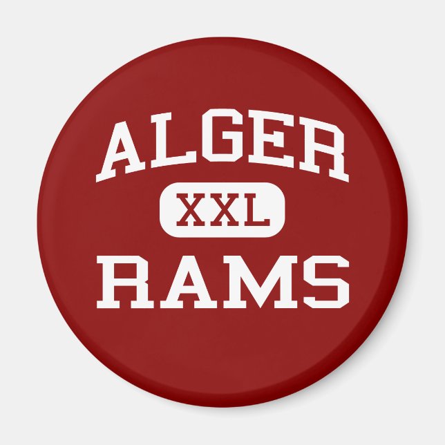 Íman Alger - Rams - Alger Middle School - Alger Ohio (Frente)