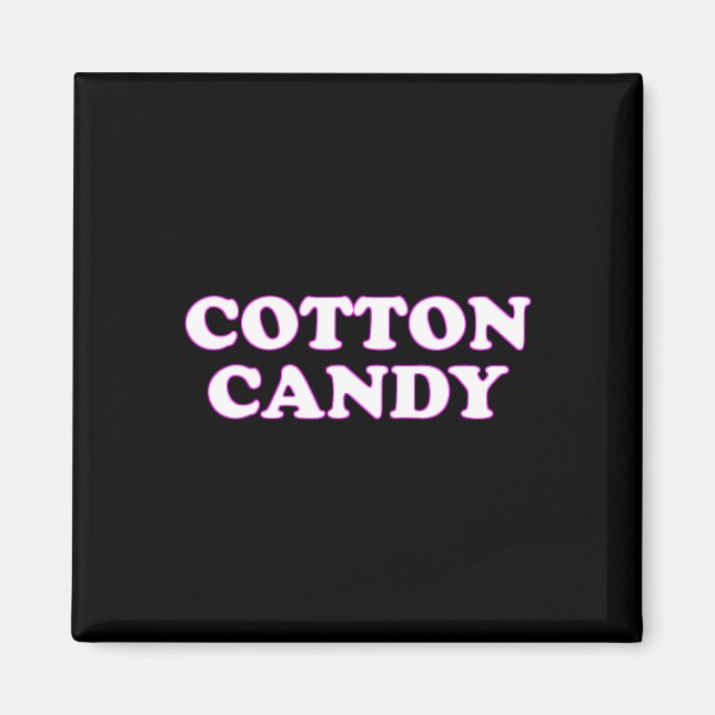 Íman Algodão doce Halloween Fingindo que sou Cotton (Frente)
