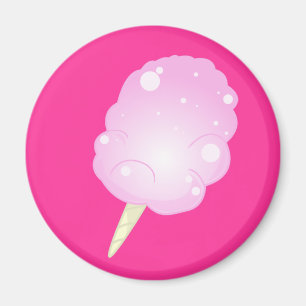Íman Algodão doce - ímã cor-de-rosa