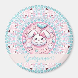 Íman Algodão Personalizado Candy Kawaii Bunny Dot Manda