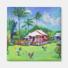 Íman Algodão Plantado Waimea Número 49 Casa Vermelha