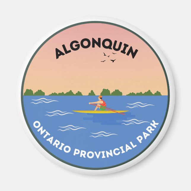 Íman Algonquin Ontario Provincial Park Magnet (Frente)