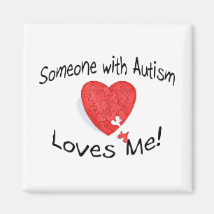 Íman Alguém com autismo ama-me (P Hrt)