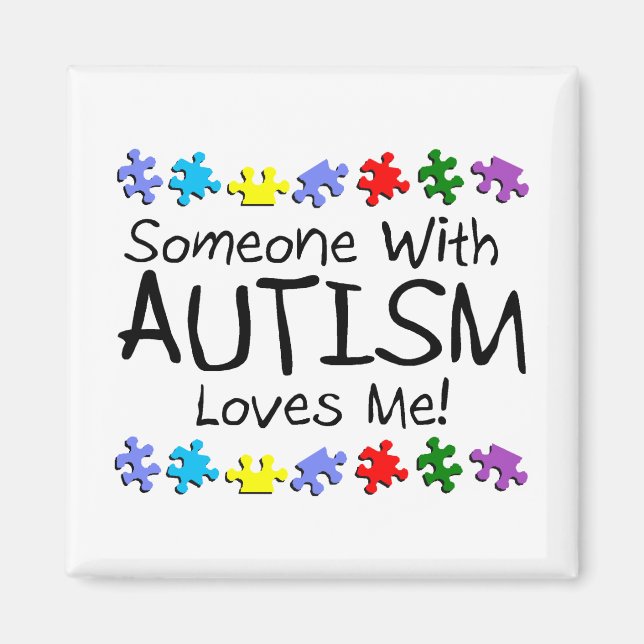 Íman Alguém Com Autismo Me Ama (PP) (Frente)