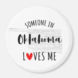 Íman Alguém Em Oklahoma Me Ama Magnet