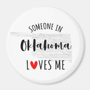 Íman Alguém Em Oklahoma Me Ama Magnet