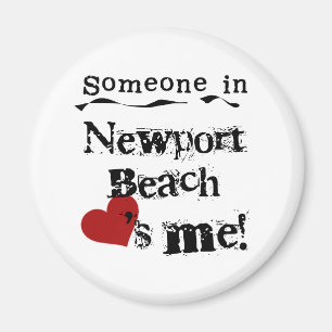 Íman Alguém na praia de Newport