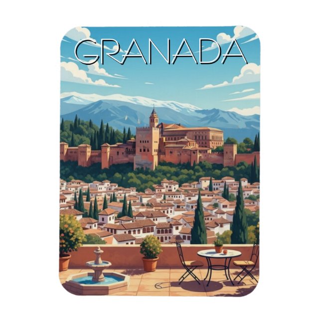 Íman Alhambra Granada Espanha Viagem (Vertical)